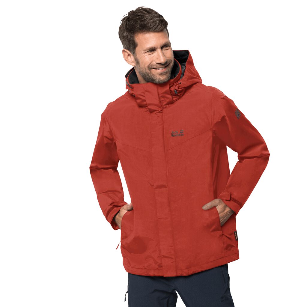 Jack Wolfskin THREE PEAKS Vestes Homme Rouge - RVASUJT-21